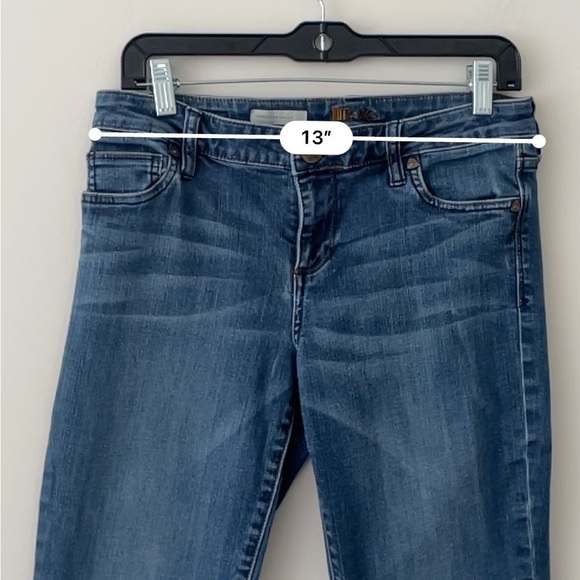 Kut from the Kloth Farrah Baby Bootcut jeans sz 6 raw hem - Picture 11 of 13